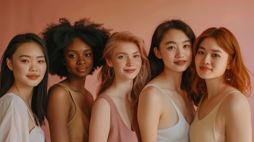Image of Different beauty standards around the world (ภาพแสดงตัวอย่างค่านิยมความงามที่แตกต่างกันทั่วโลก)